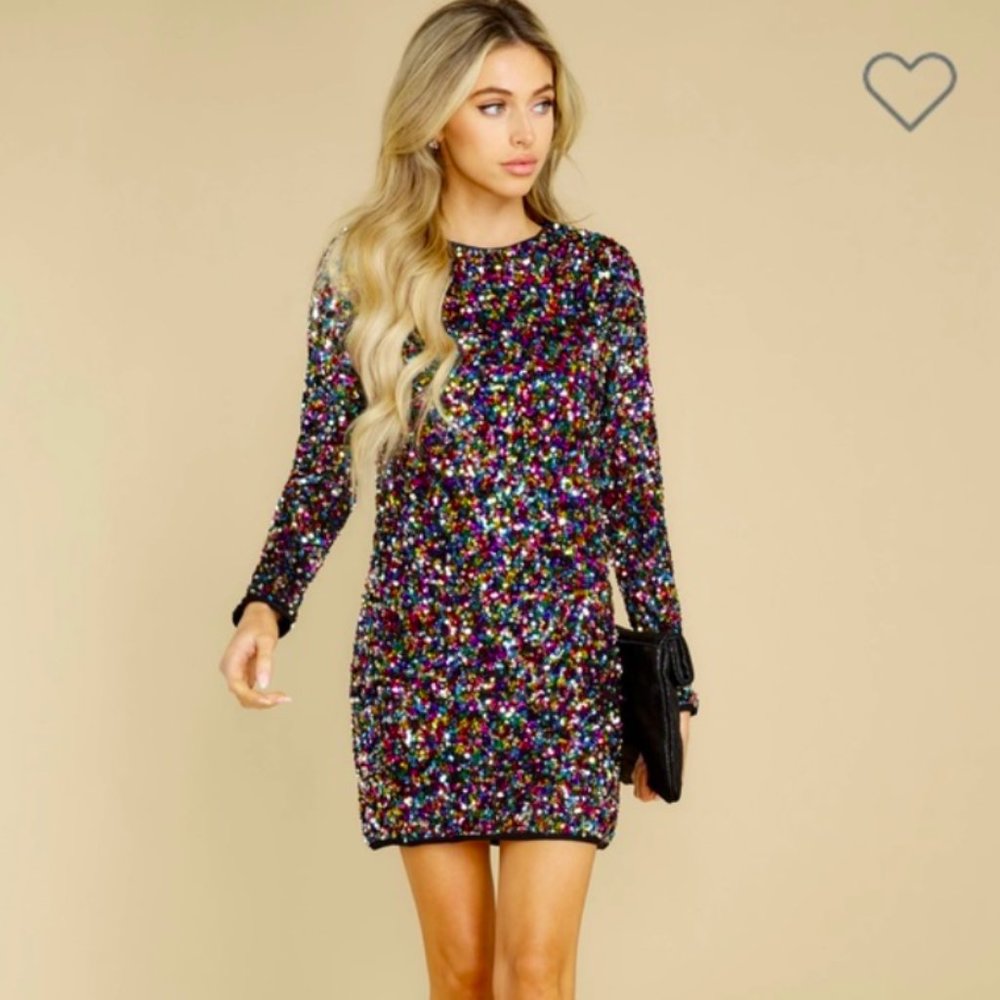 Multicolor Sequin Dress size Medium